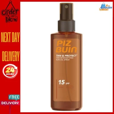 BRANDED Piz Buin Tan and Protect Bräunungsbeschleunigendes Öl Spray LSF 15, 150 ml (1er Pack)