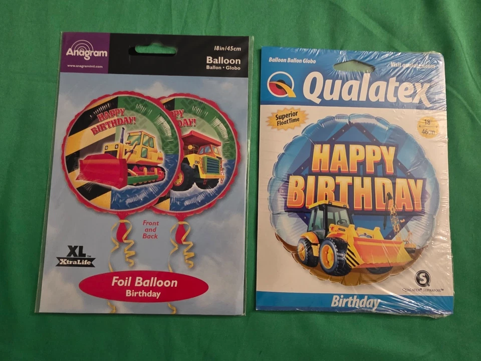 Bulldozer Truck 2 Balloon 6 Lanterns Loot Bags 1st Birthday Party Gift Lot of 8 - Image 2 of 4