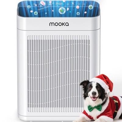 Home Large Room Air Purifiers for 2200Sq.Ft w/ Washable Filter Double Air Intake