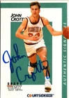 John Crotty signed Basketball Card Virginia 1991 Courtside Draft Pix Rookie #14