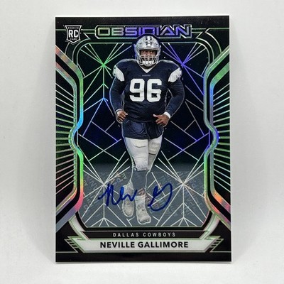 Neville Gallimore Autograph Rookie Green Etch #D/50 2020 Panini Obsidian #171