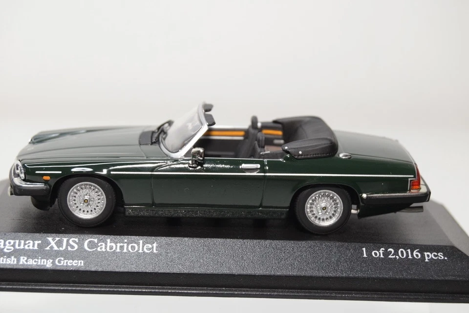 B69 1:43 MINICHAMPS JAGUAR XJS CABRIOLET VERDE SCURO NUOVO CON SCATOLA - Immagine 3 di 4