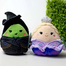 Squishmallows Wicked For Good Glinda and Elphaba 8" Collectible Plush Set Witch