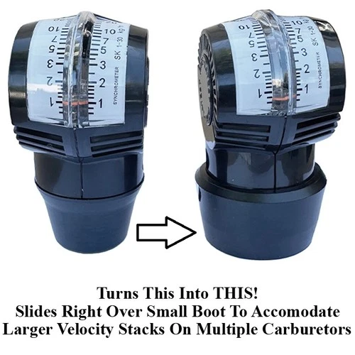 Dual Carburetor Synchronizer Adapter Boot Only For Weber, Stromberg, Solex