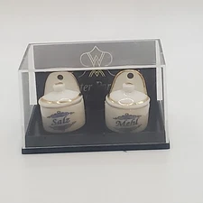 Reutter Porzellan Miniature Canisters Salz Mehl German Dollhouse Collectible