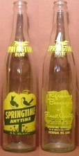 Springtime ACL 16-Ounce Old Vintage Soda Pop Bottle Sheboygan 53081 Wisconsin 54