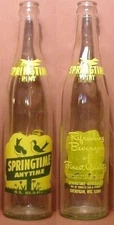 Springtime ACL 16-Ounce Old Vintage Soda Pop Bottle Sheboygan 53081 Wisconsin 54