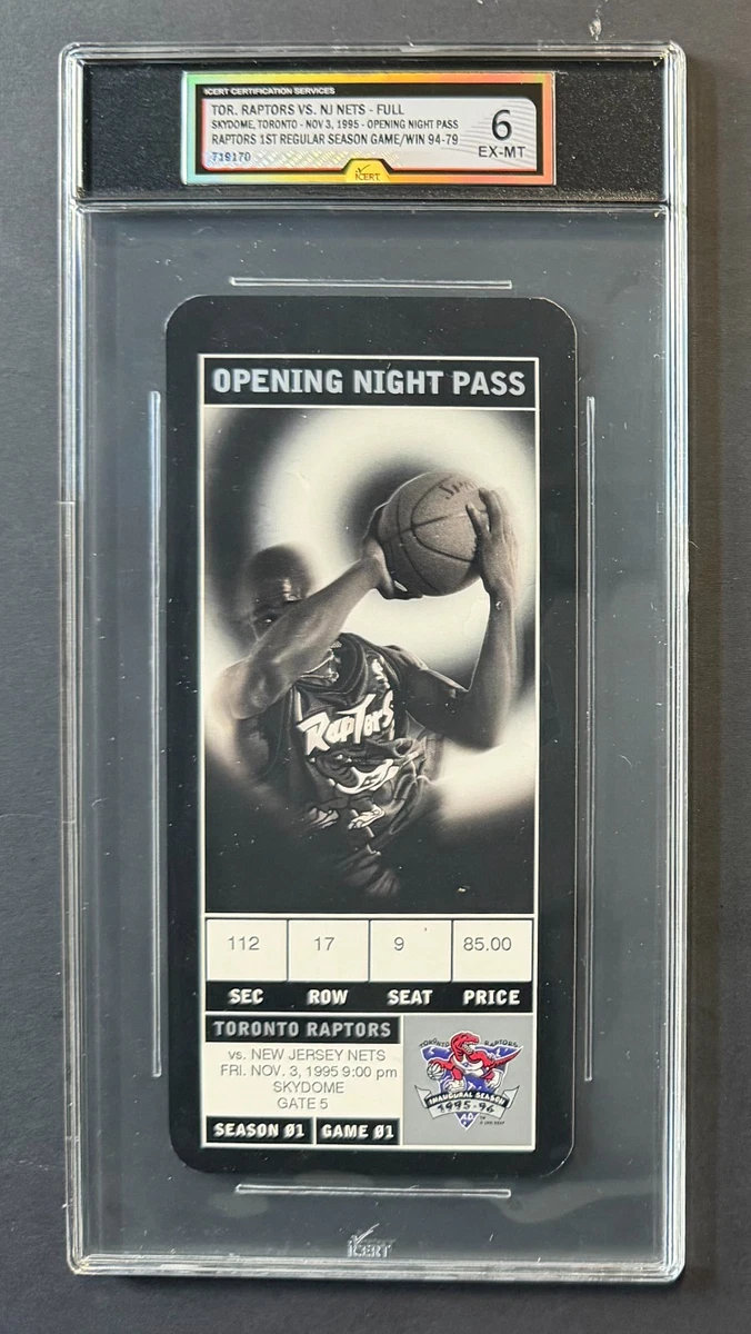 入場券セット Basketball Toronto Raptors 1995 Vintage Sports Ticket Stubs for