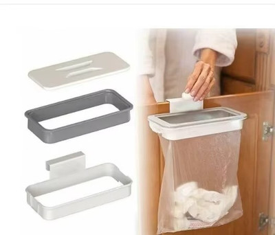 Trash Bag Hanger Durable Garbage Holder Kitchen Cabinet Stand Rack Organizer