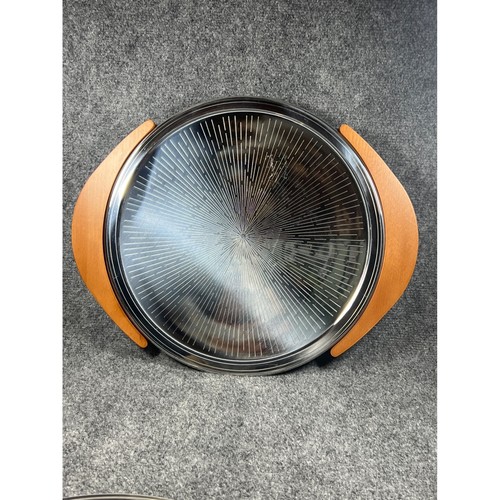 MCM Franzfer Piatto Termico Brevettato Thermal Tray with Rare/HTF Teak Trivet
