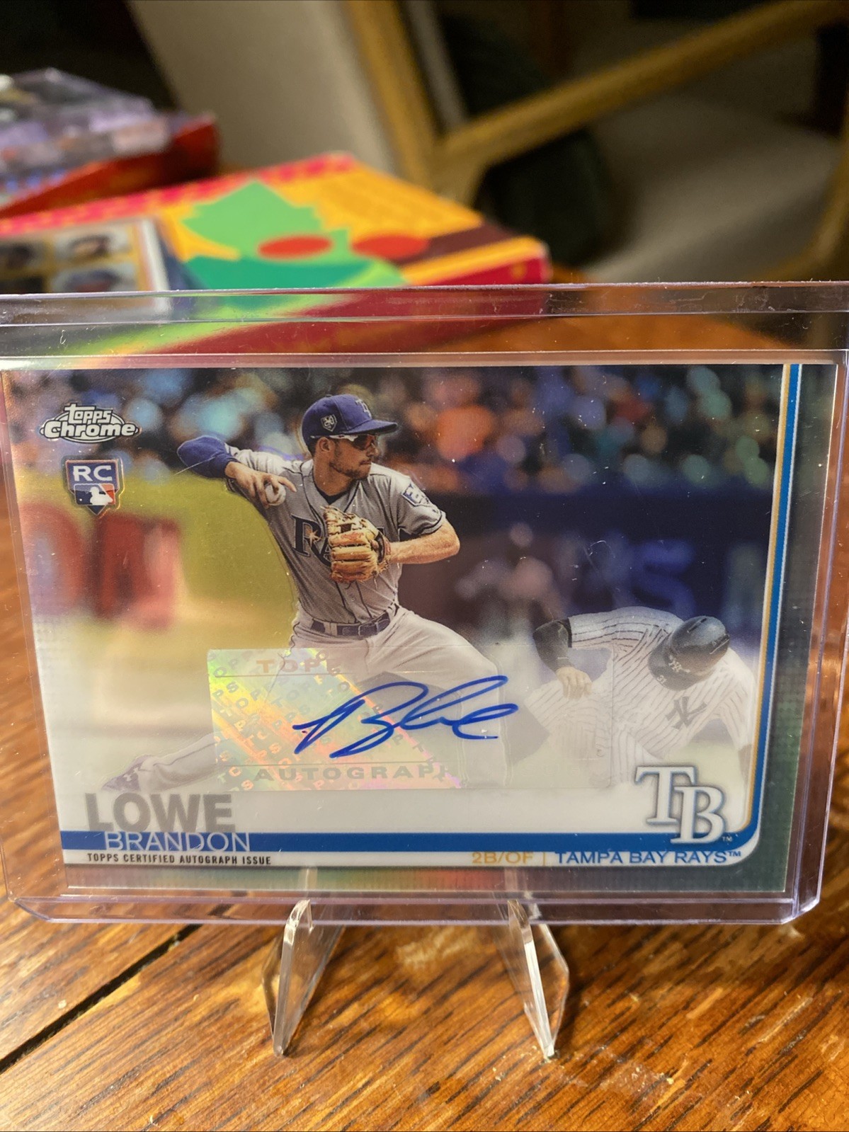 2019 Topps Chrome Update Series - Target Autographs Brandon Lowe #CUA-BL (RC)