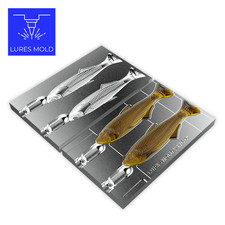 Bait DIY Fishing Mold Soft Plastisol Swimbait K176 6inch