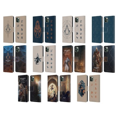 OFFICIAL ASSASSIN'S CREED GRAPHICS LEATHER BOOK CASE FOR APPLE iPHONE PHONES