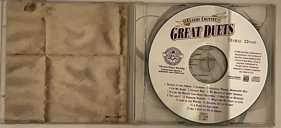 Classic Country Great Duets - Various Artist - 2004 - Sony Music Ent. - 2 disc Foto 3 de 4