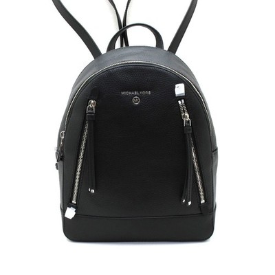 Michael Kors Brooklyn Large Backpack Black/Silver Hardware  display picture 1