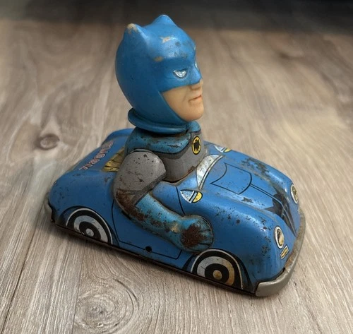 ***Very Rare Japanese  Tin Friction BATMAN 1960’s Marx Toys*** Please Read