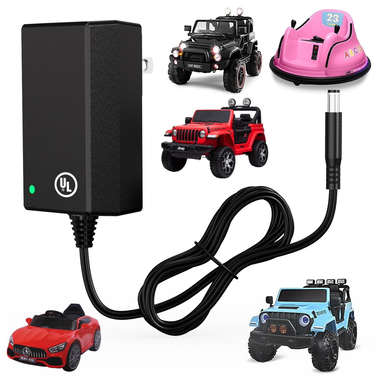 UL Certified 12V Battery Charger for Ride On Toys, 12V Ride On Charger, 12V C...