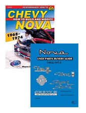 Chevy Nova How To Build Modify Interchangeable Parts 1962-1972 2 Book Set