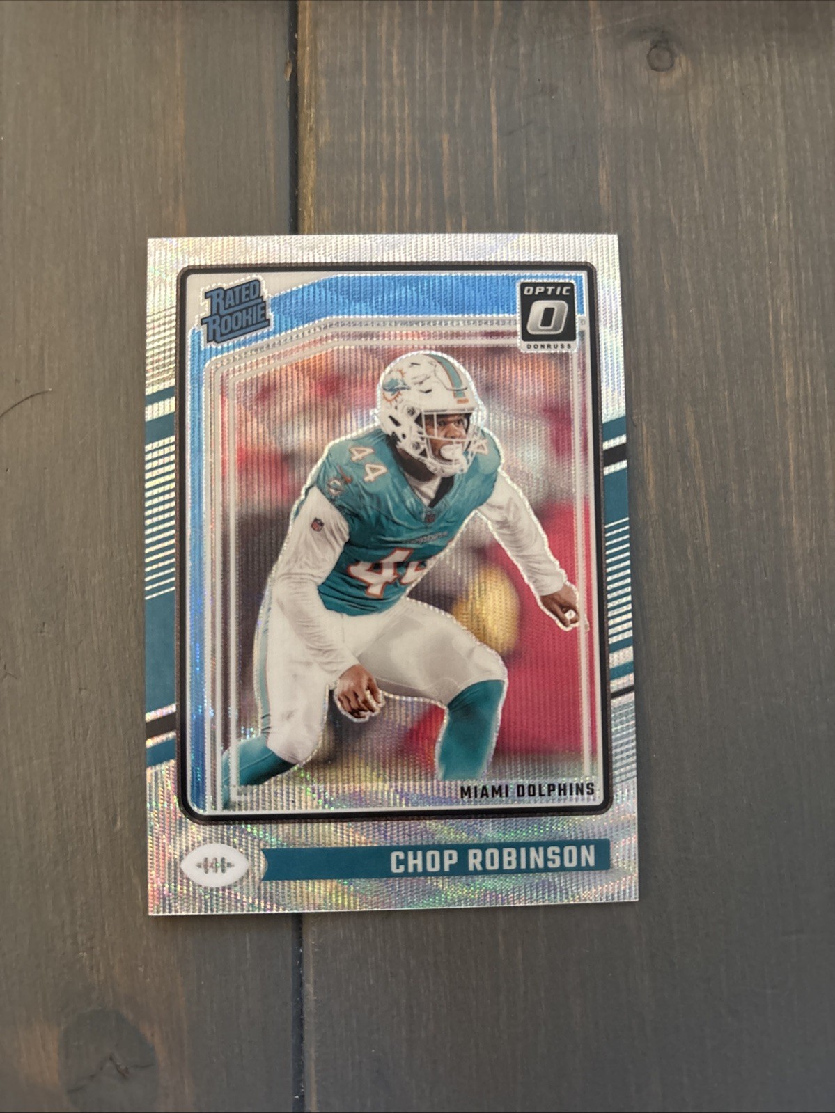 2024 Panini Donruss Optic - Rated Rookie Chop Robinson #219 Wave Prizm /300 (RC)