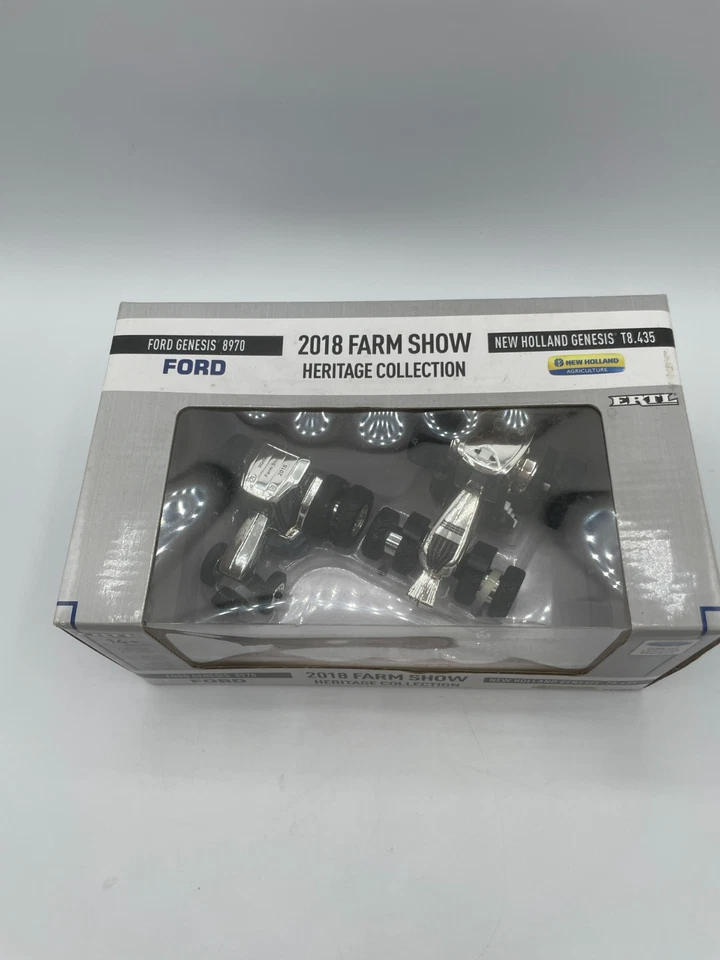 1/64 Ertl 2018 Chrome Farm Show Heritage Collection Ford New Holland 8970 T8.435 - Image 4 of 4