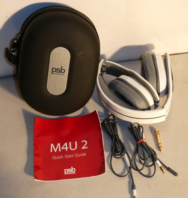 PSB speakers M4U2 ANC Audiophile noise cancelling Headphones over ear white