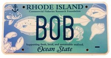 Rhode Island Commercial Fisheries Foundation License Plate