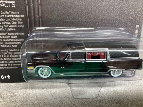 Johnny Lightning 1:64 1966 Cadillac Hearse Hobby Exclusive Black Limited Run - Picture 2 of 4