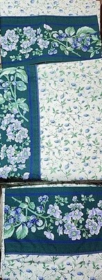 Laura Ashley FULL Sheet & 2 Pillow Cases Set Vintage 