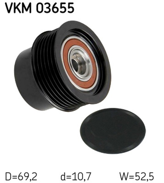 Generatorfreilauf Skf Vkm 03655 FüR V60 Volvo XC60 155 275 V70 Freelander 156 3-image