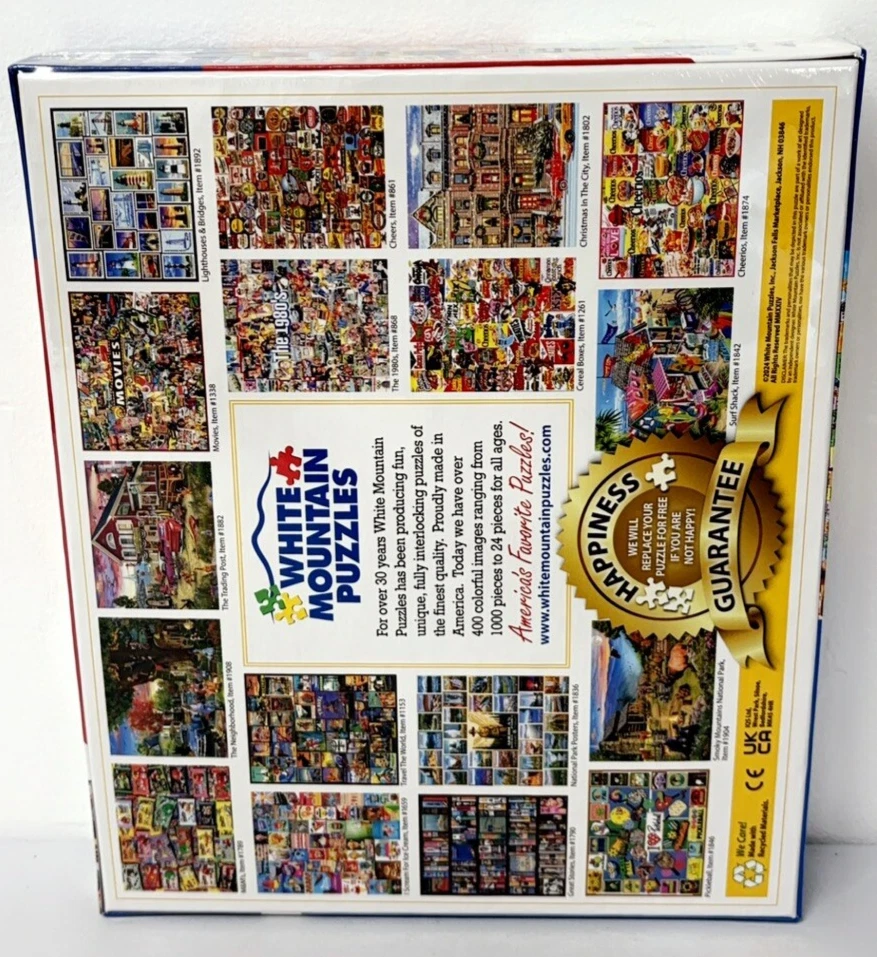 Rompecabezas White Mountain Estados Unidos de América 1000 piezas más grandes 24 x 30 Foto 4 de 4