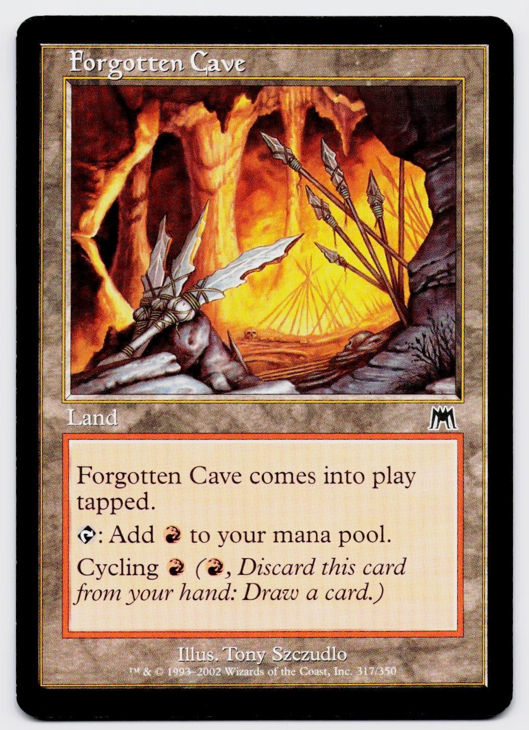 FORGOTTEN CAVE C ONSLAUGHT 317 MAGIC: THE GATHERING NM/M
