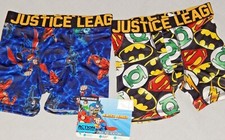 Boys Underwear Batman 2 Pair Size Small 6 Medium 8 Boxer Briefs Justice League