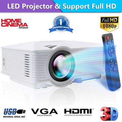 Portable 1080P Native 720P HD LED 