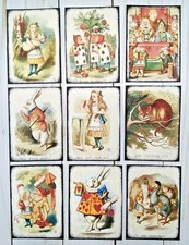 9 Vintage Style Alice in Wonderland Handmade Pocket Letter Cards Journals Crafts