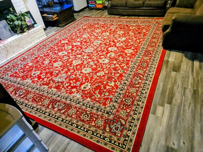 #ad #ad Unique Looms Area Rug 10x 13 Hand Knotted Vibrant Floral Design $500.00