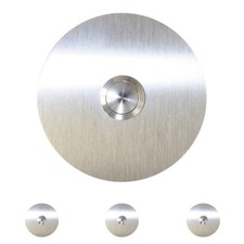 Klingel Türklingel Edelstahl Ø 8 cm Gravur V2A Klingelplatte LED Beleuchtung