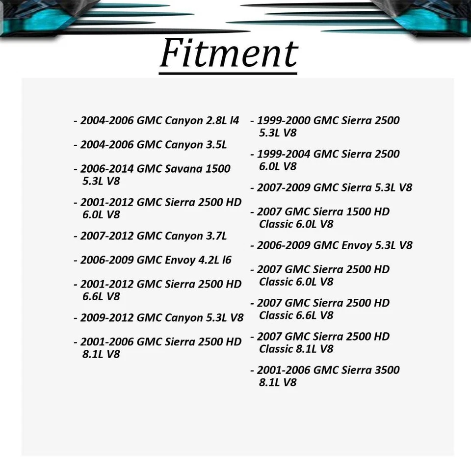 Sistema de aire acondicionado juntas tóricas/sellos para GMC Savana 3500 2006-2015 6,6 L Foto 2 de 4