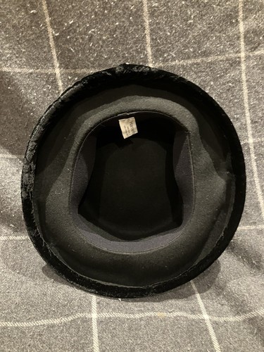 Hamells Women’s 100% Wool Felt Black Bucket Hat One Size - Picture 3 of 4