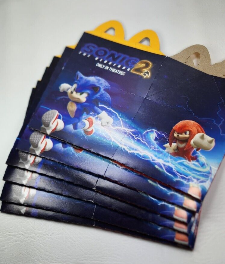2022 HAPPY MEAL Box * SONIC THE HEDGEHOG 2 MOVIE * PAPER CARTON (1