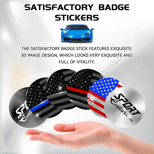 4PCS Car Wheel Center Caps Stickers, Center Caps for Rims, 3D Wheel Hub Cap 56Mm - Picture 3 of 12