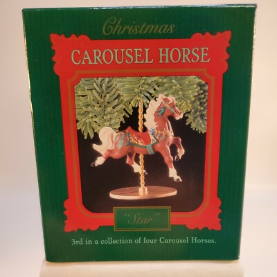 Hallmark Keepsake Ornament Star Carousel Horse 1989