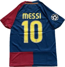 Messi 10 FC Barcelona 2009 Final Roma Champions League Football Soccer Jersey