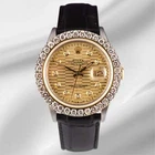 Rolex Datejust 36mm 2-Tone 2.50ct Motif Diamonds Dial Men's Watch