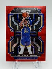 2021-22 Prizm Basketball JONATHAN KUMINGA Red Wave Rookie #307 Golden State