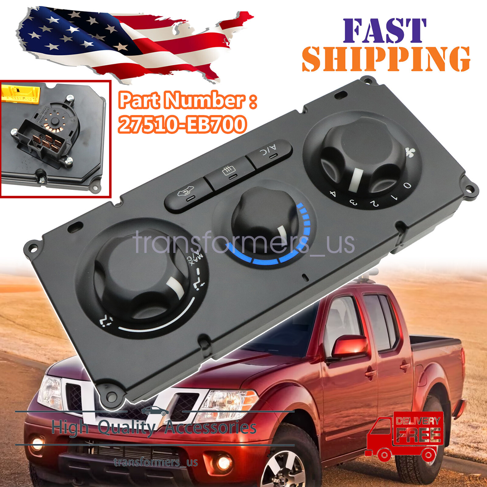 Control Assy Air Conditioner Switch For Nissan Frontier Navara D40 2007-2012