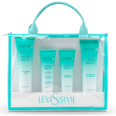 Levissime Gesichtspflege Urban Beauty Set Dreifacher Schutz vor Verschmutzung und LSF