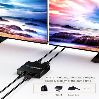 1080p Hdmi 1 4 1 In 2 Out Splitter 1x2 Switcher Switch For Pc Xbox Tv Hdtv Ebay