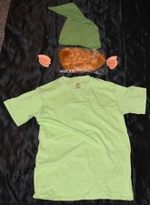 Link From Zelda Shirt Wig Ears  Hat Halloween Costume Adult Size: Small S Mens
