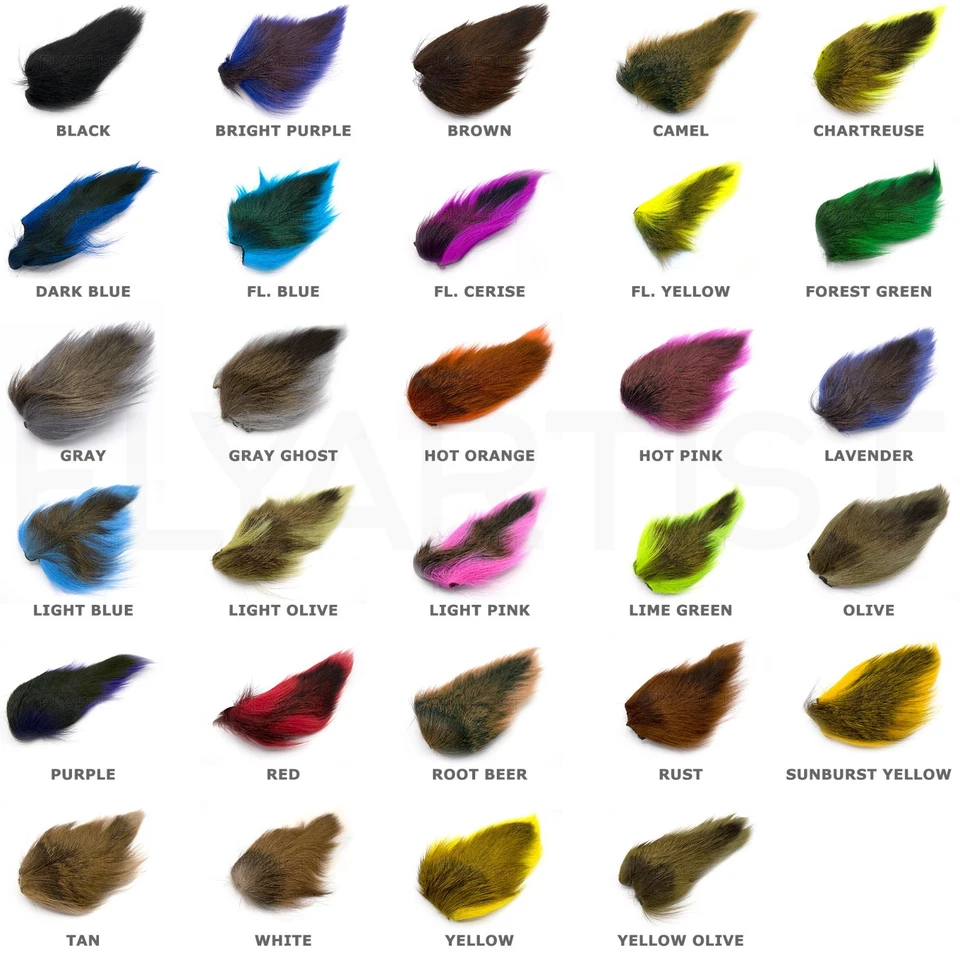 HARELINE LARGE NORTH BUCKTAIL - Señuelos teasers cola de ciervo para atar moscas Foto 2 de 2