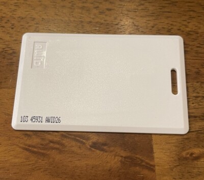 AWID Proximity Cards AWID 26 Bit Clam Shell, New, Site Code 103 CS-AWID ...
